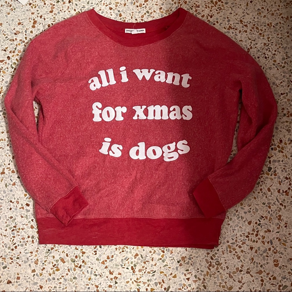 ALL I WANT FOR X-MAS IS DOGS PULLOVER